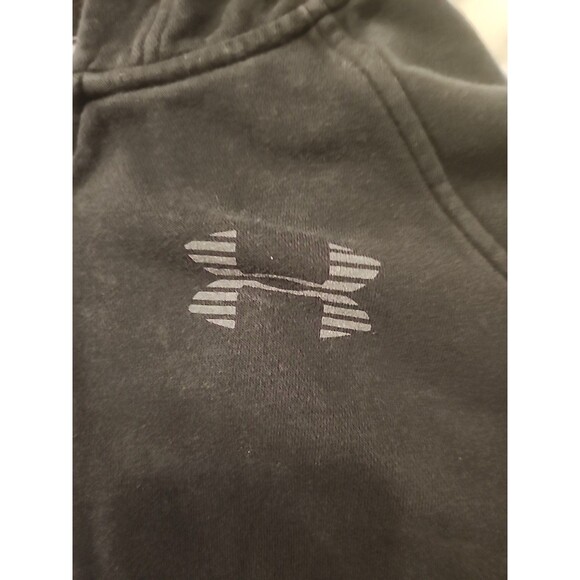 Under Armour Size LARGE Women’s 1/2 Zip Long Sleeve Hoodie Black W/Pouch Pocket - Picture 2 of 6